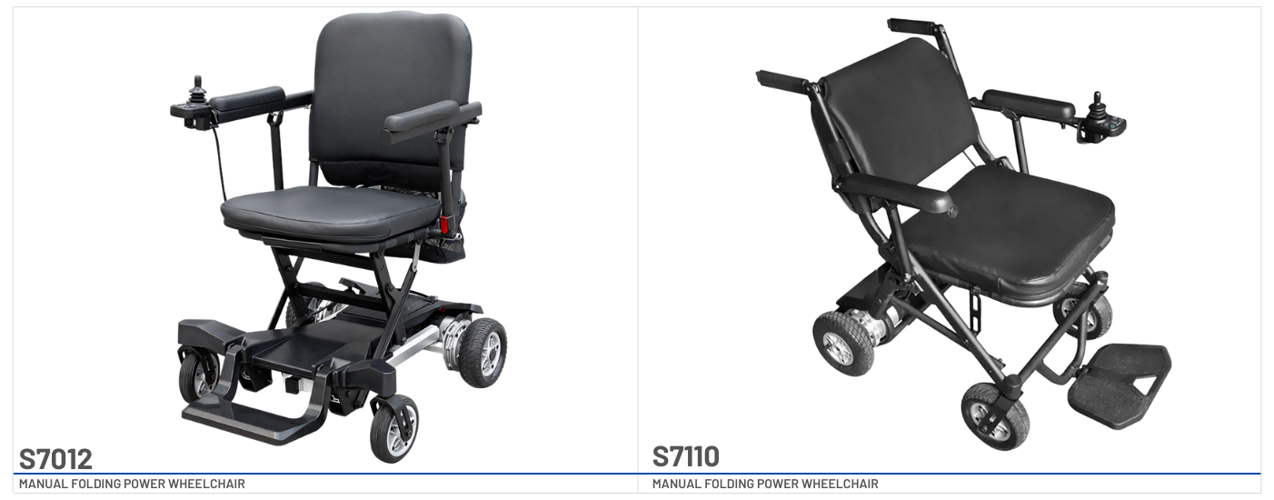 Solax 电动轮椅 S7012 和 S7110