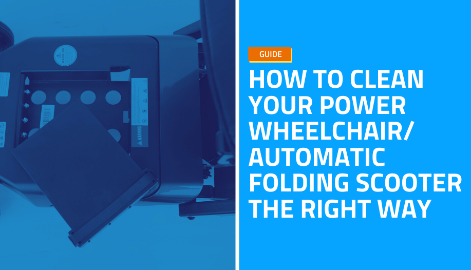 清洁您的电动轮椅或自动折叠滑板车有助于延长其寿命，并保持其功能多年。虽然清洁通常涉及很多产品和程序，但正确的方式可以确保不会损坏任何电子和机械部件。